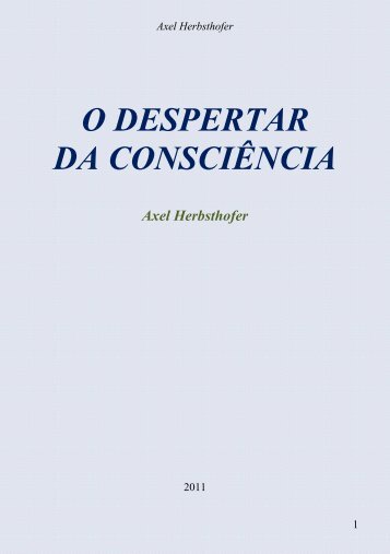 O Despertar da Consciência - Axel - Portal de Aquario