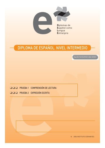 Ejemplo B2. Pruebas 1 y 2. Interpretación y producción de textos ...