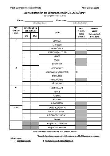 Wahlzettel-Q1-ABITUR-2015 - Gymnasium Koblenzer Straße
