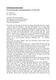 Fest des hl Benedikt Meschede 21 3 13 Predigt Cfr EB Schick - Abtei ...