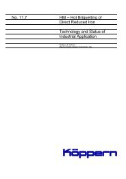 Hot Briquetting of Direct Reduced - Maschinenfabrik KÃ¶ppern GmbH ...