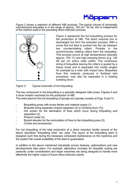 Hot Briquetting of Direct Reduced - Maschinenfabrik KÃ¶ppern GmbH ...