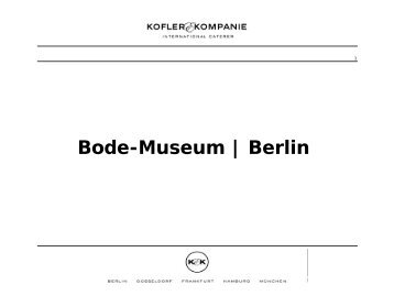Bode-Museum | Berlin - Kofler & Kompanie