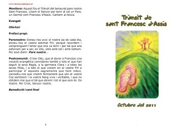 Trànsit de Sant Francesc - Germanes Clarisses
