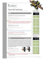 Tips on Bolt Tensioning