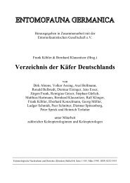 Verzeichnis der Käfer Deutschlands - Koleopterologie.de