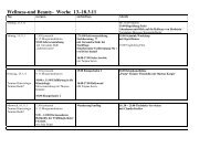 Zum Wochenplan - Kolping-Feriendorf Herbstein