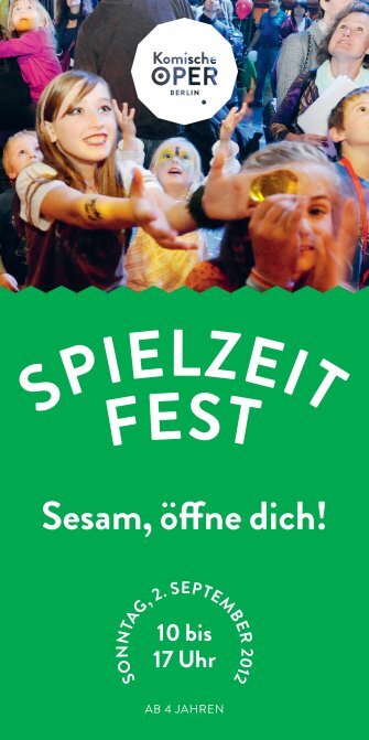 Flyer Spielzeitfest - Komische Oper Berlin