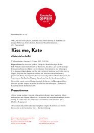 Kiss me, Kate - Komische Oper Berlin