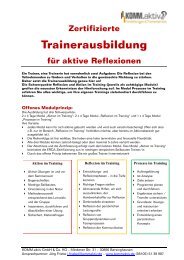 Trainerausbildung - KOMM.aktiv