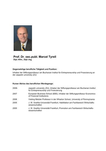 Prof. Dr. Marcel Tyrell