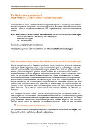 Best Practice: Gendersensitive Aktionsangebote - Kompetenzzentrum