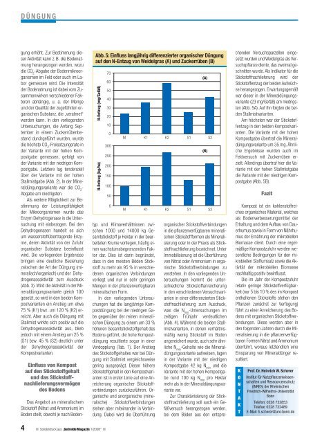 Kompost fördert die biologische Aktivität des Bodens - Kompostwerk ...