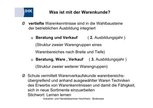 Verkäufer - IHK Hochrhein-Bodensee