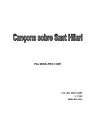 PAU MIRALPEIX I CUFÍ - Ajuntament de Sant Hilari Sacalm