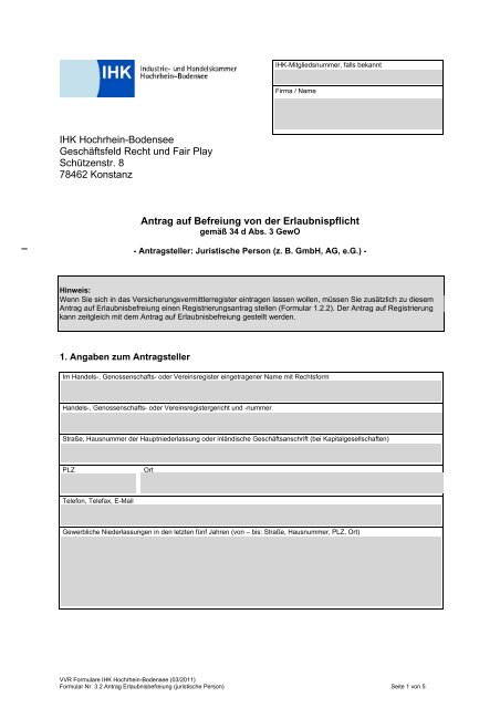 Formular Ihk Hochrhein Bodensee