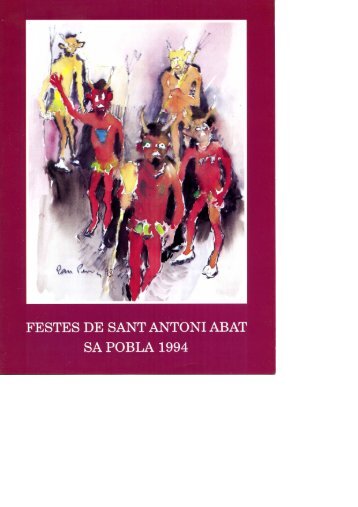 1994. Programa de festes - Sant Antoni de sa Pobla