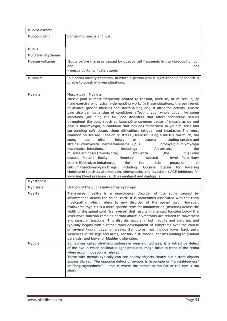 Denotations & Old terminologies used in Homopathy - Similima