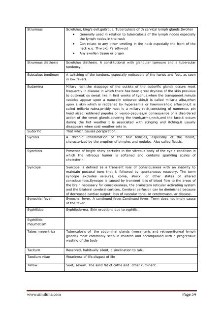 Denotations & Old terminologies used in Homopathy - Similima