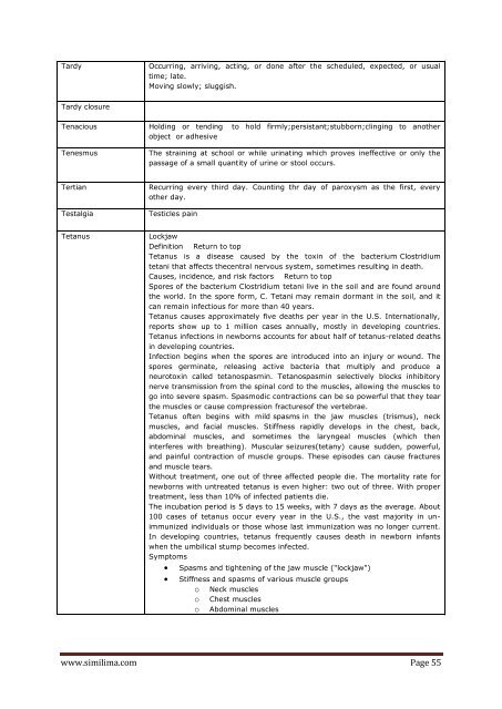 Denotations & Old terminologies used in Homopathy - Similima