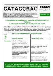 COMISSIÓ DE SEGUIMENT DEL III ACORD DE ... - CATAC