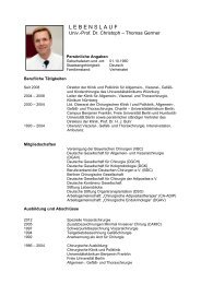 Prof. Dr. Christoph-Thomas Germer - Deutsche Kontinenz Gesellschaft