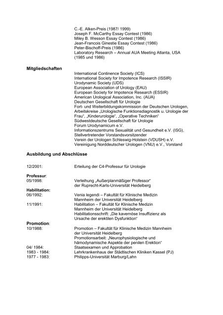 Prof. Dr. Klaus-Peter Jünemann - Deutsche Kontinenz Gesellschaft