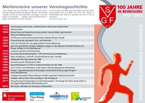Flyer 100 Jahre SVG Fachsenfeld (pdf, 1,20