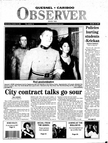 Gity contract talks go sour - the Quesnel & District Museum and ...