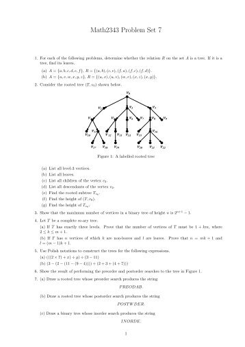Math2343 Problem Set 7