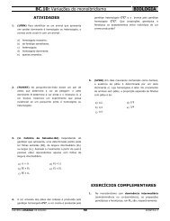 BC.10: Variações do monoibridismo BIOLOGIA - Biologianoenem