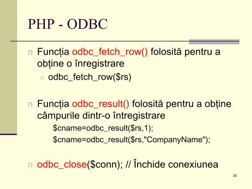 De ce PHP? - Universitatea din Oradea