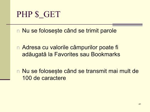 De ce PHP? - Universitatea din Oradea