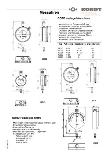 Messuhren - Kordt GmbH and Co.