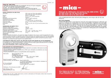 ML-800 ATEX PORTUG 2-2008 FINAL.FH11 - Mica Elektro OY Ltd