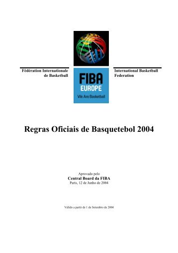 Regras Oficiais de Basquetebol - Ricardo Bettencourt