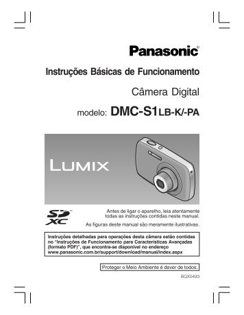 Manual DMC-S1 - Instr. Básicas.pmd - Panasonic