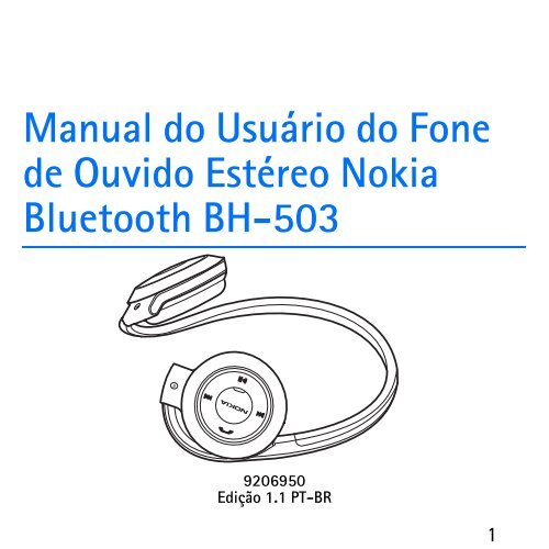 Manual do Usuário do Fone de Ouvido Estéreo Nokia Bluetooth BH ...