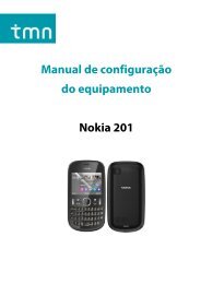 Manual de configuração do equipamento Nokia 201 - TMN