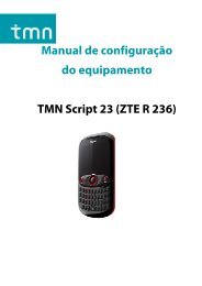 Manual de configuração do equipamento TMN Script 23 (ZTE R 236)