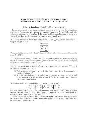 UNIVERSITAT POLIT`ECNICA DE CATALUNYA M`ETODES ... - UPC