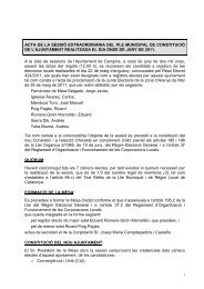 Acta Ple Municipal del 11 de juny de 2011 - Ajuntament de Campins