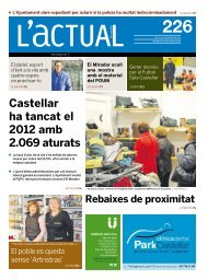 Castellar ha tancat el 2012 amb 2.069 aturats - L'Actual