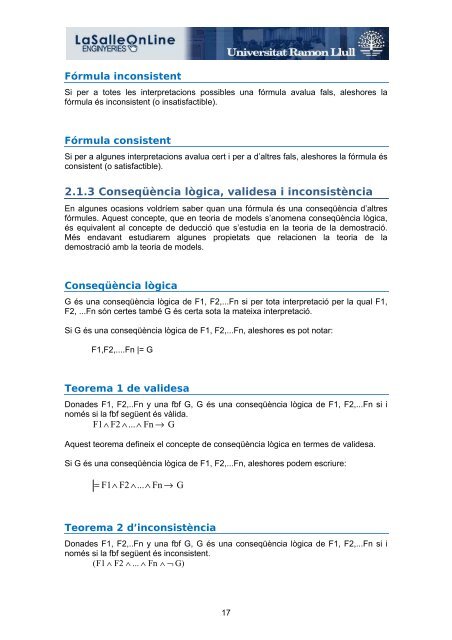 3.3 Teoria de la demostració - La Salle