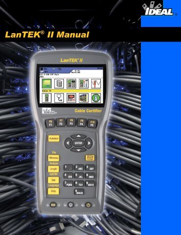 LanTEK® II Manual - IDEAL INDUSTRIES