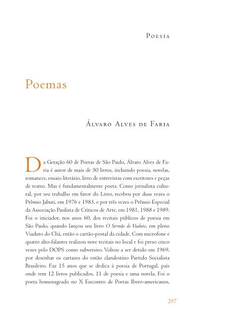 Poesia - Academia Brasileira de Letras