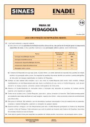PROVA DE PEDAGOGIA.pmd - Inep