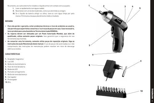 Manual_Parafusadeira Recarregável 3.6V FPF-02 09-12 ... - Mondial