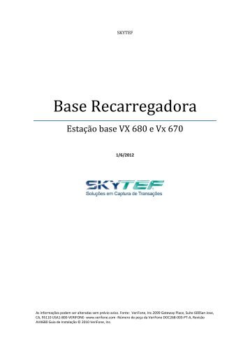 Base Recarregadora - SkyTef