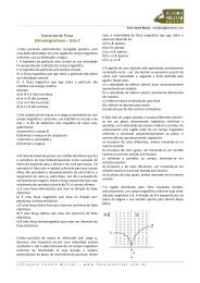 Exercícios de Física Eletromagnetismo – Lista 2 - Futuro Militar